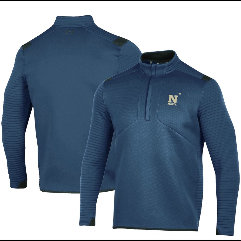 Navy (USNA) under armour pullover. Large.